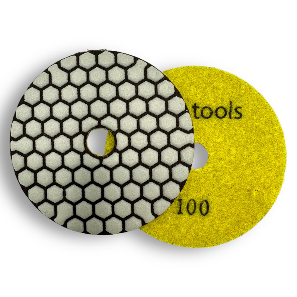 Straxxo diamant Polijst en schuurpad Korrel 100 / diameter 100 mm.