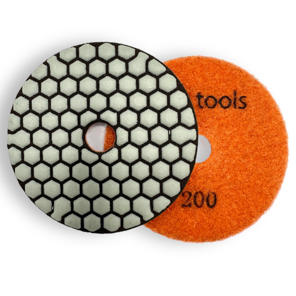 Straxxo diamant Polijst en schuurpad Korrel 200 / diameter 100 mm.