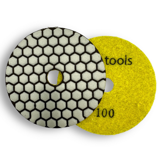Straxxo diamant Polijst en schuurpad Korrel 100 / diameter 100 mm.